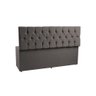 Recamier Sofá Baú Madrid 1,40 cm Suede Cinza - 2