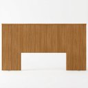 Ver imagem 1 de Cabeceira Ripada Casal Queen 241cm Painel Mdf e Mdp Premium Repleta