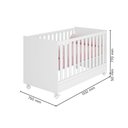 Ver imagem 5 de Berço Mini Cama Com Rodizio Brilhar Q01 Branco