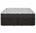 Ver imagem 1 de Cama Box Baú Casal Bipartido Blindado Linhão Marrom + Colchão Casal de Espuma - Ortobom ISO 100