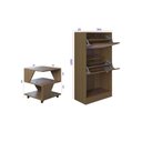 Ver imagem 5 de Kit Sapateira Spin Tropical 2 Portas e 2 Mesas de Cabeceira/centro Poquema