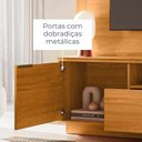 Ver mais imagens de Estante para TV e Home Theater até 75 Polegadas 200CMX197,5cm 2 Portas 1 Gaveta Nilo Marrom Cinamomo