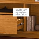 Ver imagem 7 de Estante para TV e Home Theater até 75 Polegadas 200CMX197,5cm 2 Portas 1 Gaveta Nilo Marrom Cinamomo