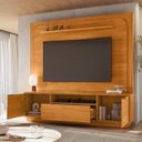 Ver imagem 5 de Estante para TV e Home Theater até 75 Polegadas 200CMX197,5cm 2 Portas 1 Gaveta Nilo Marrom Cinamomo