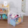 Caixa Organizadora Plástica Alta 30l Transparente Ordene Radical Color Organize Brinquedos Closet - 2