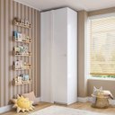 Ver imagem 1 de Guarda-Roupa Planejado de Canto Linear 1 Porta Wave Casatema MadeiraOriginals Branco