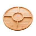 Ver imagem 1 de Petisqueira de Bambu Com 5 Divisórias Round 30cm Lyor