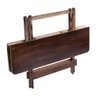 Mesa de Madeira Dobrável 120x70cm Imbuia Tampo Teca Maplan - 2