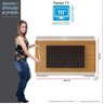 Painel Para TV 75 Polegadas Com LED 2.1 Koly EAX Móveis Off White/Tauari - 4