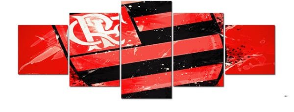 Flamengo 01 a 15 - Futebol - Placa decorativa MDF - Quadro parede