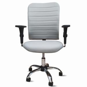 Cadeira Escritório Ergonômica Nr17 Office Executiva Giratória Cromada Confortável Costura Esteirinha