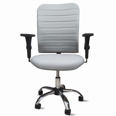 Cadeira Escritório Ergonômica Nr17 Office Executiva Giratória Cromada Confortável Costura Esteirinha
