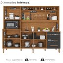 Ver imagem 6 de Armário de Cozinha 9 Portas 3 Gavetas 100% Mdf Isabella