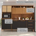 Ver imagem 7 de Armário de Cozinha 9 Portas 3 Gavetas 100% Mdf Isabella