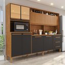 Ver imagem 1 de Armário de Cozinha 9 Portas 3 Gavetas 100% Mdf Isabella