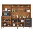 Ver imagem 4 de Armário de Cozinha 9 Portas 3 Gavetas 100% Mdf Isabella