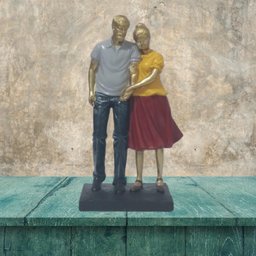 Estatueta Decorativa Casal Vô e Vó - 3