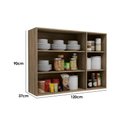Ver imagem 2 de Armário de Cozinha Aéreo 120cm 3 Portas G766 Maxxi Canela Kappesberg