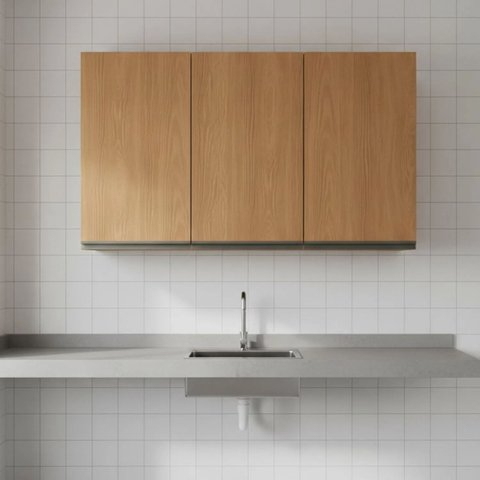 Armário Aéreo de Cozinha 120cm 3 Portas Maxxi Kappesberg