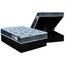 Ver imagem 1 de Cama Box Baú King: Colchão Anatômico Orthoflex D45 / EP Cecina + Base CRC Suede Black(193x203)