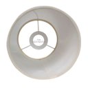 Ver imagem 3 de Cúpula Clássica de Abajur 24x13x13cm de Tecido Algodão Soquete Importado Ref 84