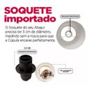 Ver imagem 4 de Cúpula de Abajur 24x13x13cm Tecido Algodão Soquete Importado Ref 84