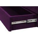 Ver imagem 3 de Recamier Puff Baú Sapateira com Gaveta 1,58 Cm para Cama Box Queen Size - Roxo