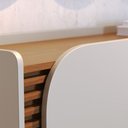 Ver imagem 4 de Buffet Jurere Off White Matte/freijó - Colibri Móveis