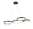 Ver imagem 1 de Pendente Moderno Aros Preto 95cm Led 65w 3000k Bivolt 14538-pl