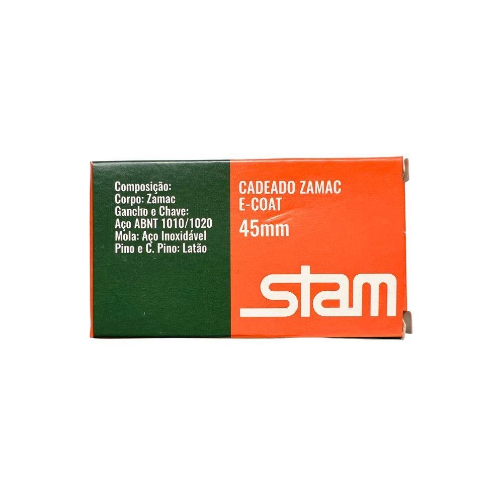 Cadeado Zamac Latonado - Stam 45mm - 3