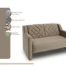 Sofá Ios 2 Lugares 120 cm - 3