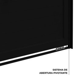 Porta de Alumínio Pivotante Lambri 215x105cm com Puxador de 80cm Lucasa Ideale - 6