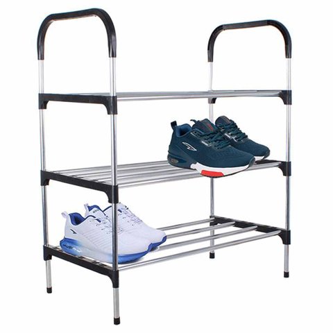 Sapateira Rack Organizador Sapatos Tenis Calçados Prateleiras 3 Andares Desmontavel Multiuso Objetos