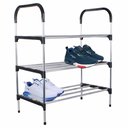 Ver imagem 1 de Sapateira Rack Organizador Sapatos Tenis Calçados Prateleiras 3 Andares Desmontavel Multiuso Objetos