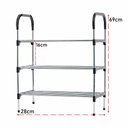 Ver imagem 4 de Sapateira Rack Organizador Sapatos Tenis Calçados Prateleiras 3 Andares Desmontavel Multiuso Objetos