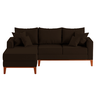 Sofá 3 Lugares Beny com Chaise Esquerdo Corino Marrom - 2