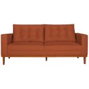 Ver imagem 3 de Sofá 2 Lugares Dubai Suede Terracota - ADJ Decor