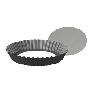 Forma Brasil Grafite em Alumínio com Revestimento Antiaderente com Fundo Removível 24 Cm