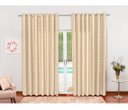 Ver imagem 2 de cortina jacquard semi blackout tecido palha 4,00x2,80
