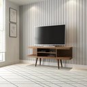 Ver imagem 1 de Rack para Tvs até 55 Utopia 135 cm Retrô 2 Nichos Sala Estar - Natural