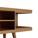 Ver imagem 4 de Rack para Tvs até 55 Utopia 135 cm Retrô 2 Nichos Sala Estar - Natural