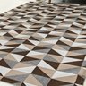 Tapete Geométrico Dallas para Sala 1,35m x 2,50m Antiderrapante - Caramelo - 3