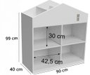 Ver imagem 2 de Organizador Casinha Nara 100% Mdf