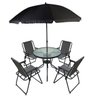 Conjunto Mesa Cadeira Ombrelone Articulavel Jardim Piscina Praia Guarda Sol Varanda Descanso Deck Ar - 11