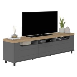 Rack para TV até 75 Polegadas 200cm 2 Portas 1 Gaveta Multimóveis CR45325 - 2