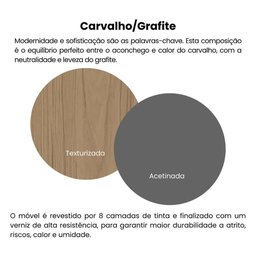Rack para TV até 75 Polegadas 200cm 2 Portas 1 Gaveta Multimóveis CR45325 - 8