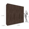Guarda-Roupa 6 Portas Veneza Cumaru Rustic - 4