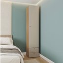 Ver imagem 1 de Guarda-Roupa 2 Módulos 1 Porta 3 Prateleiras 2 Gavetas Frame CabeCasa MadeiraOriginals