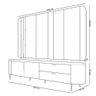 Rack com Painel para Tv 75 Pol Dion D05 Off White - 7