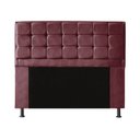 Ver imagem 2 de Kit Cabeceira + Calçadeira Baú Copenhague King Size 195cm Suede - Renascer Decor:Vinho